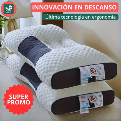 Pack 2x1: Almohada Ortopédica Cervical DELUXE ERGO™ | Descanso Perfecto