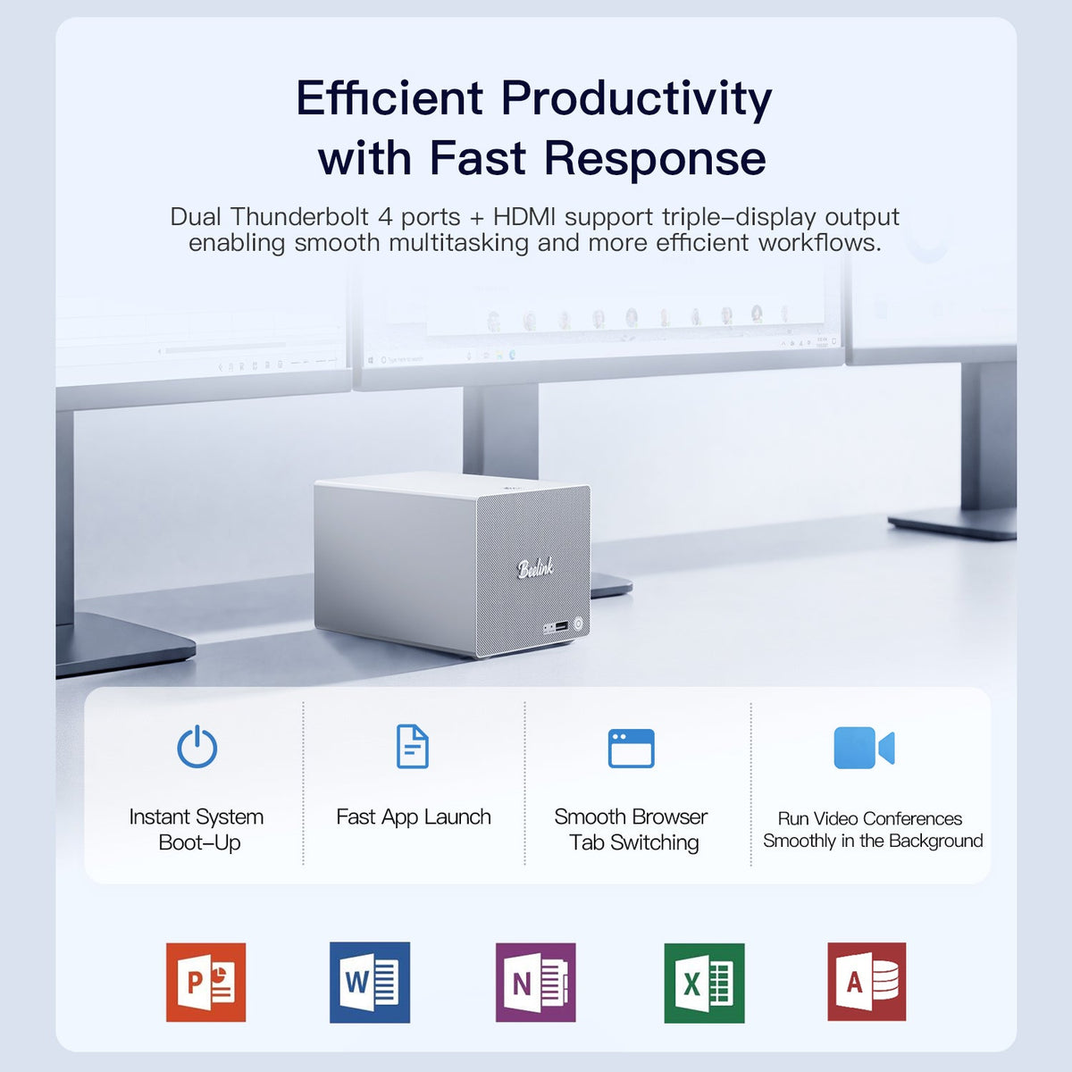 Beelink ME Pro 2-Bay  AI NAS Mini PC  Intel® Wildcat Lake 304 - Image 7