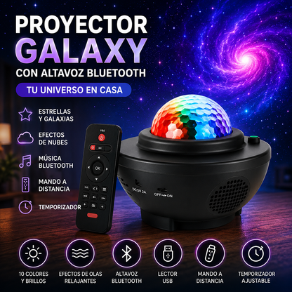 Proyector de Estrellas Galaxy LumenStar™ con Altavoz Bluetooth