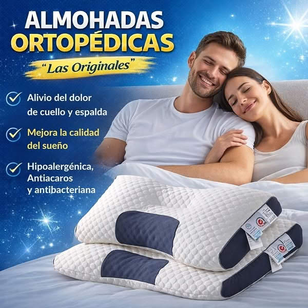 Pack 2x1: Almohada Ortopédica Cervical DELUXE ERGO™ | Descanso Perfecto