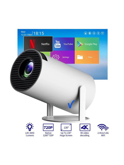 Proyector Portátil Ultra HD LumenView™ Pro | Cine en Casa