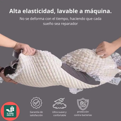 Almohada Ortopédica 3D DELUXE ERGO™ | Alineación Cervical Perfecta