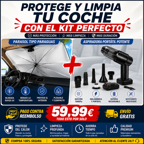 Kit de Protección Total para Coche™ | Limpieza y Brillo Extremo