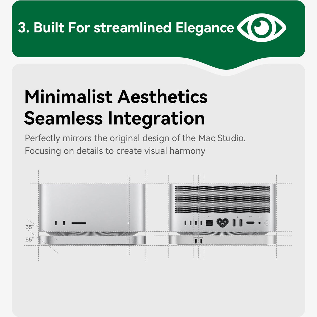 Beelink EX Mate Studio 80Gbps SSD Enclosure for Mac Studio - Image 12