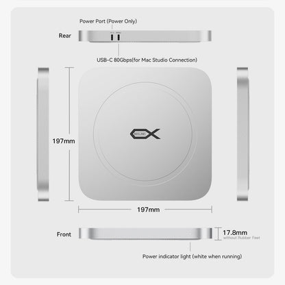 Beelink EX Mate Studio 80Gbps SSD Enclosure for Mac Studio - Image 15