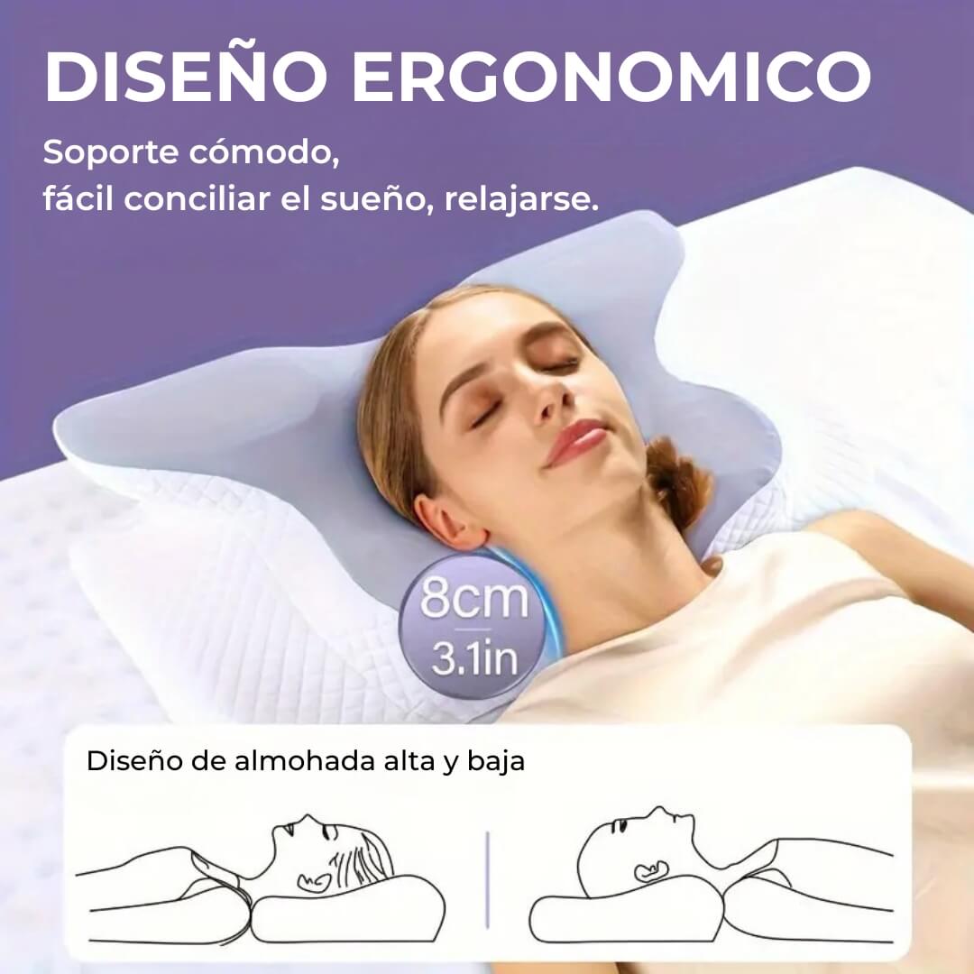 Almohada Ergonómica SaleForge™ con Funda Lavable | Máximo Confort