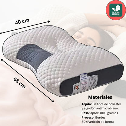 Pack 2x1: Almohada Ortopédica Cervical DELUXE ERGO™ | Descanso Perfecto