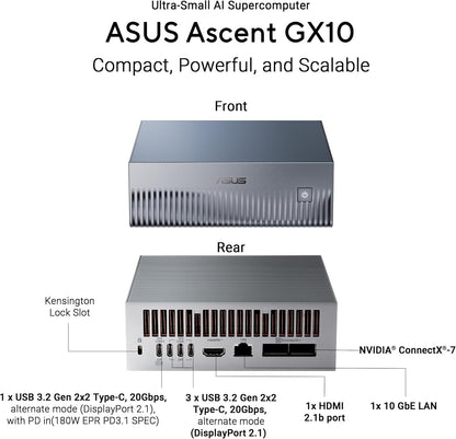 ASUS Ascent GX10 AI Supercomputer (NVIDIA GB10 Superchip) - Image 3