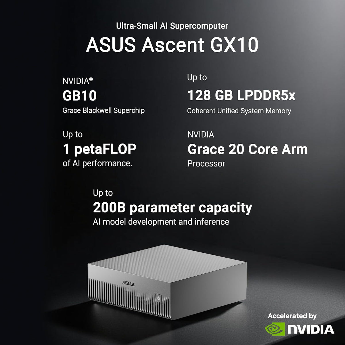 ASUS Ascent GX10 AI Supercomputer (NVIDIA GB10 Superchip) - Image 4