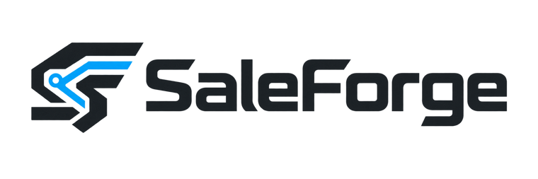 SaleForge silver wordmark logo